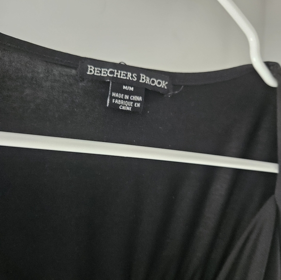 Cowl Neck Black top - Picture 3 of 5